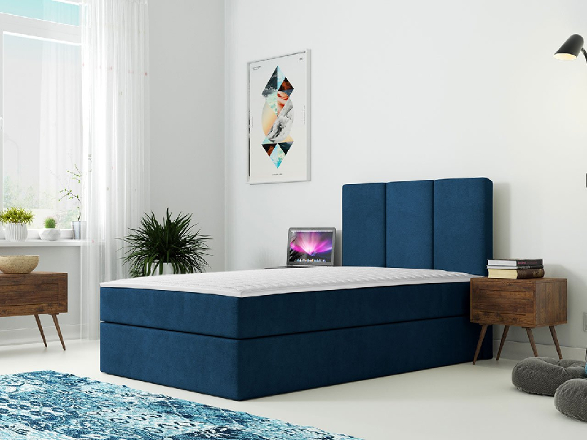 Egyszemélyes ágy 90 cm Sauler (kék) *kiárusítás