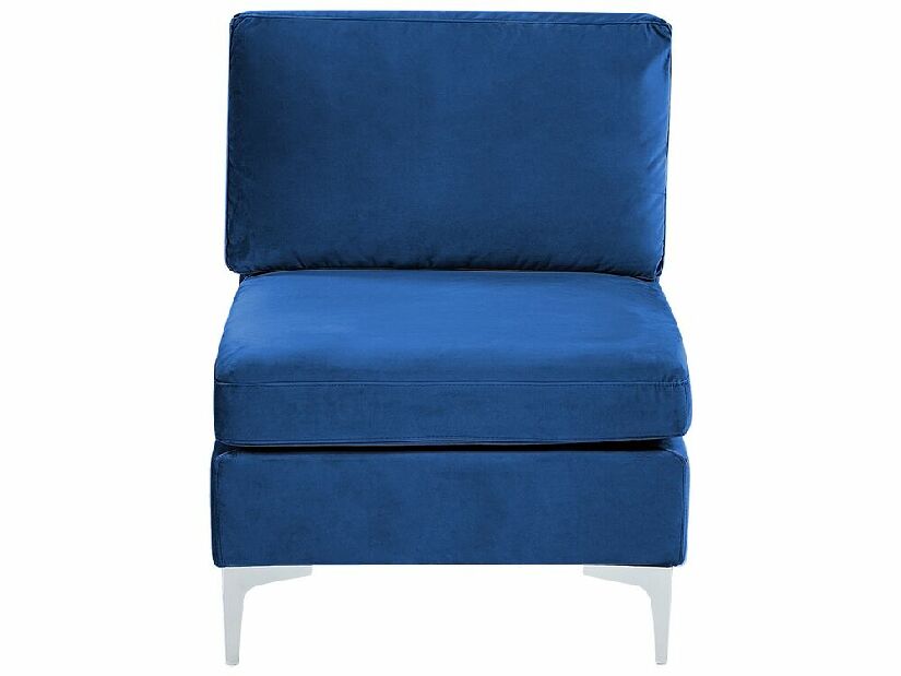 Háromszemélyes kanapé zsámollyal Eldridge (kék)