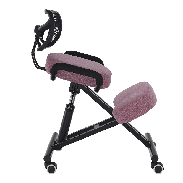 Ergonomikus irodai szék Rusu (rózsaszín + fekete)