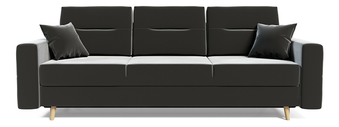 Szétnyitható kanapé Bergenia (szürke + sivé párnák) *kiárusítás