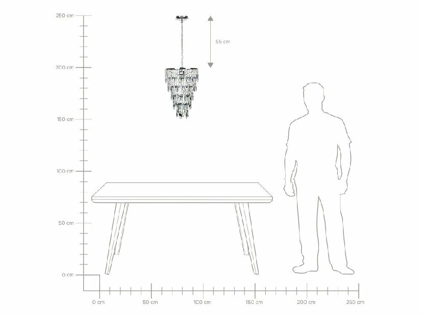 Asztali lámpa TARON (PC szövet) (fekete)