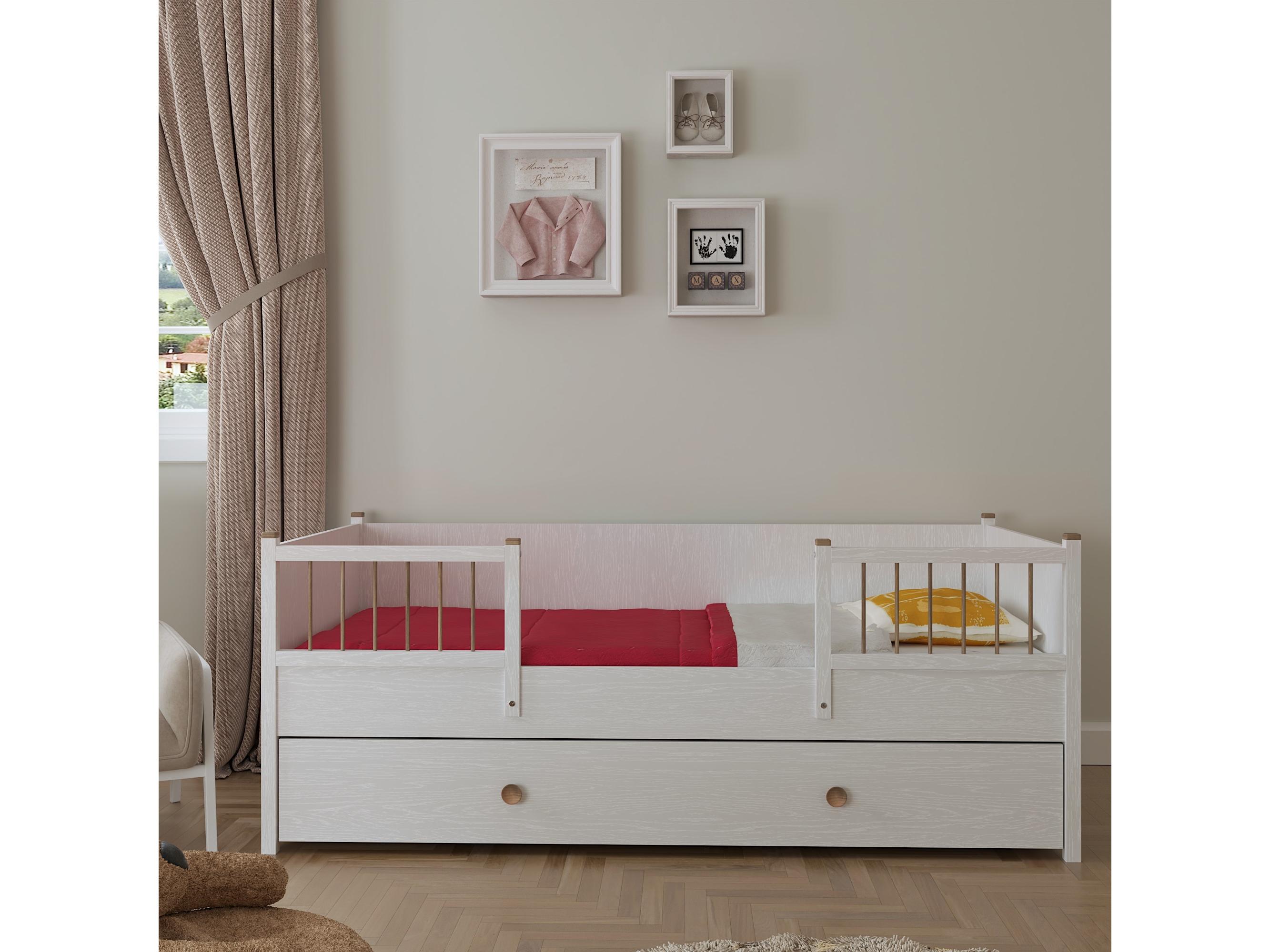 Egyszemélyes ágy Franc 73 (fehér fa)