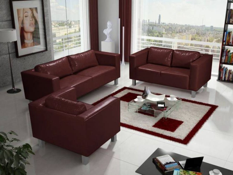 Háromszemélyes kanapé Valery III (sötétbarna)