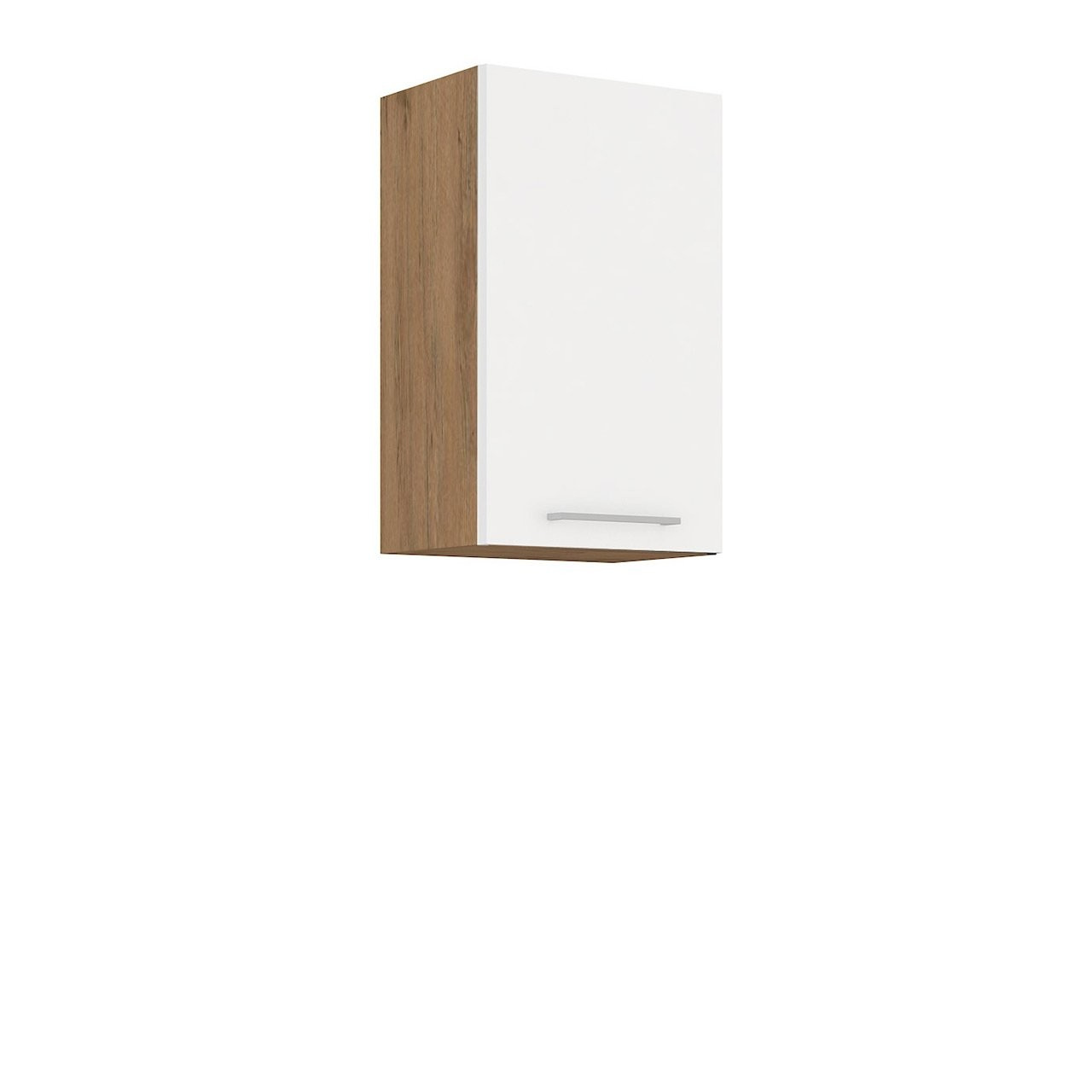 Felső konyhaszekrény Bronte 45 G-72 1F (lancelot tölgy + fehér fényes)